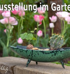 Ausstellung im Garten bei Familie Fröhlich in Kleinstübing