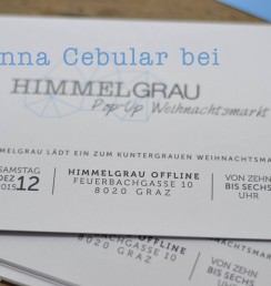 Weihnachtsausstellung Anna Cebular bei Himmelgrau